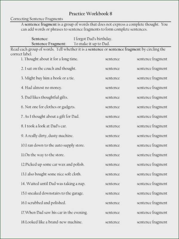Pin On Sentences Worksheets