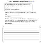 Point Of View Worksheet 1 ELA Literacy RI 5 6 Reading Informational