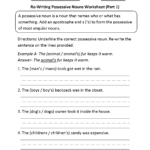 Possessive Nouns Worksheets 6th Grade Askworksheet