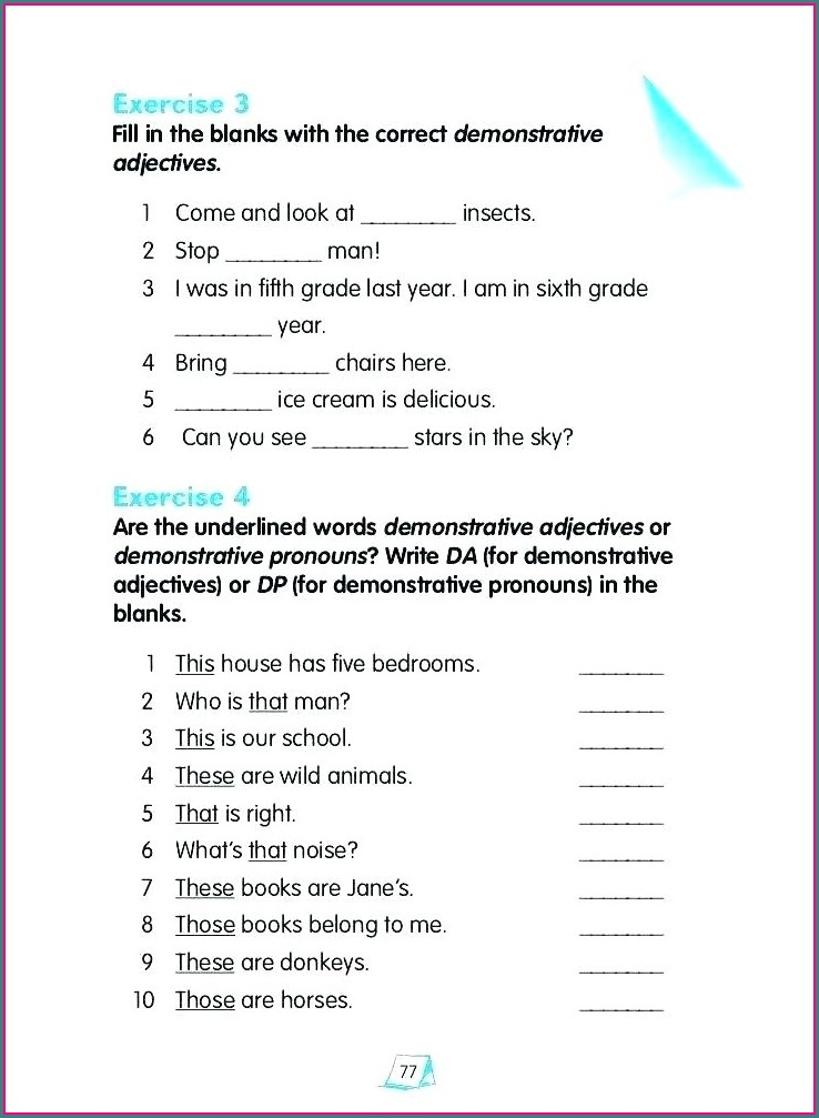 Possessive Pronouns Quiz For Grade 2 Worksheet Resume Examples 