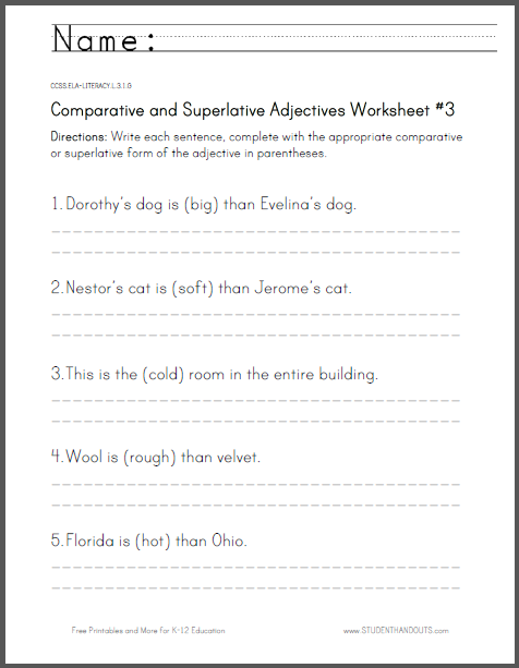 Practice 3rd Grade Adjectives Worksheets For Grade 3 Worksheetpedia