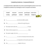 PrimaryLeap co uk Completing Sentences Compound Words 2 Worksheet