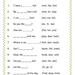 Printable English Worksheets For Grade 1 Pdf Learning How To Read