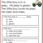 Reading Simple Sentences Worksheets For Kindergarten The Best Free