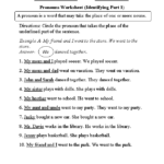 Regular Pronouns Worksheets Identifying Pronouns Worksheet