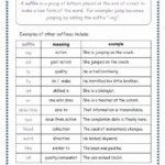 Root Word Worksheets Middle School Suffix Worksheets 5th Grade In 2020