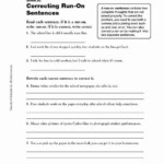 Run On Sentence Worksheet Best Of Rockin Resources Writing Mini Lesson