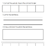 Scrambled Sentence pdf Writing School Work On Writing Writing