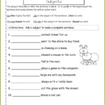 Second Grade Topic Sentence Worksheet 2nd Grade Worksheet Resume Examples