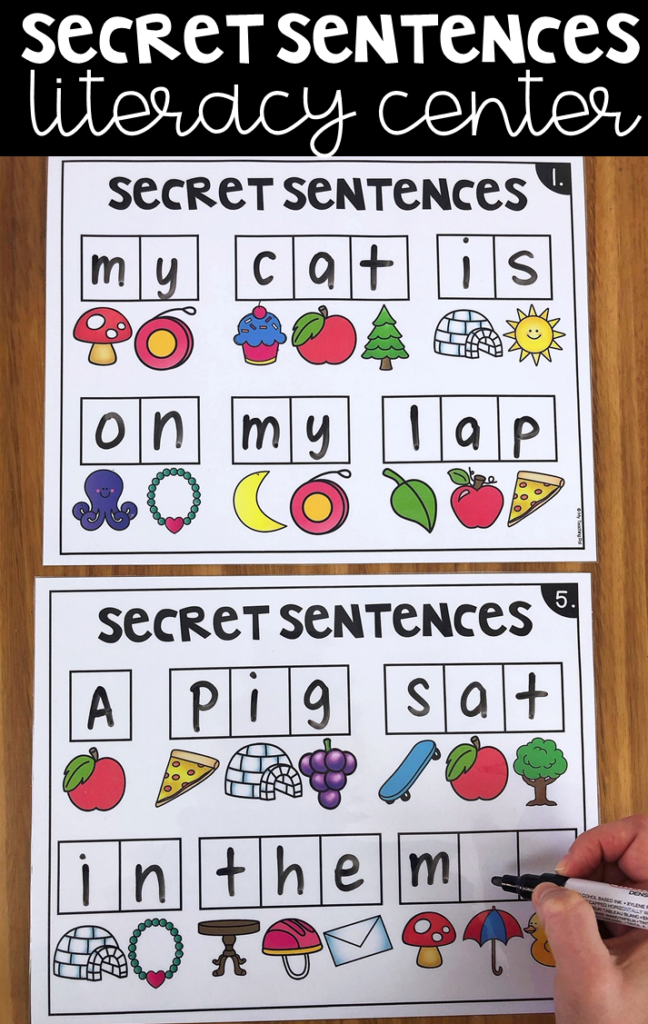 Secret Sentences Literacy Center This Is One Of My Favorite Centers 