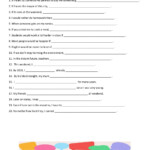Sentence Completion Interactive Worksheet