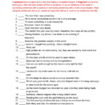 Sentence Fragments 3 Interactive Worksheet