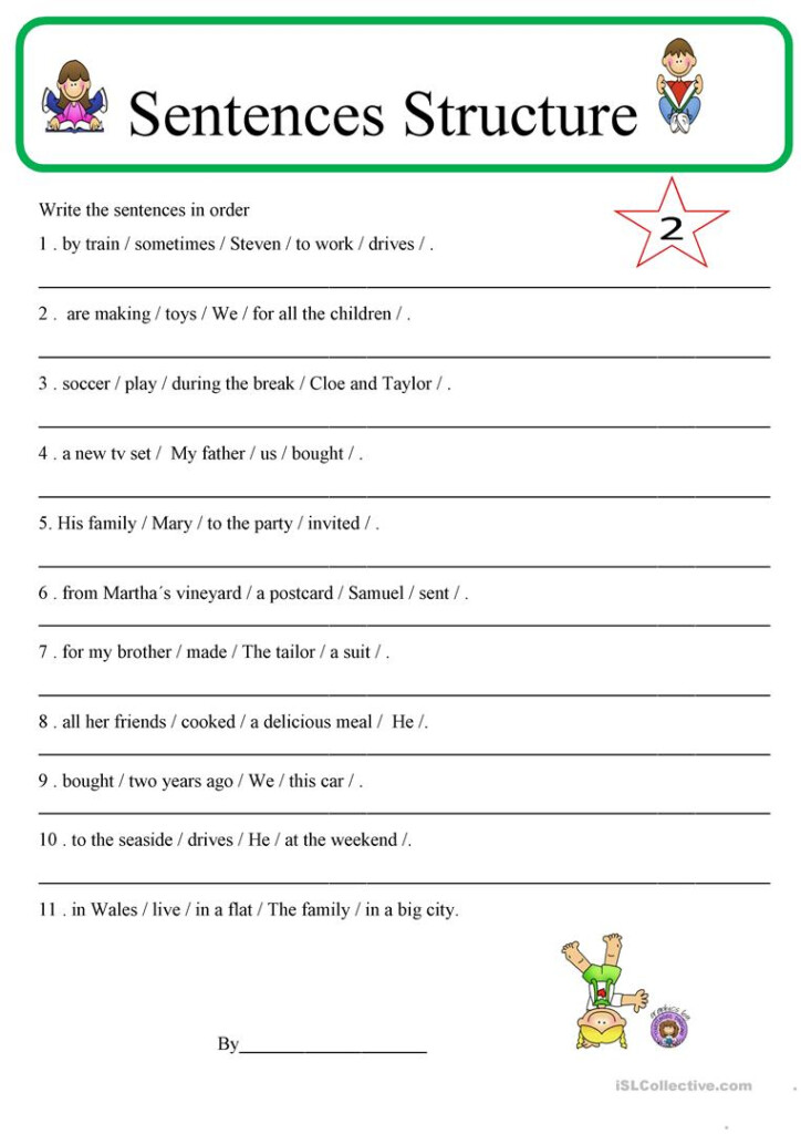 Sentence Structure 2 Worksheet Free ESL Printable Worksheets Made By 