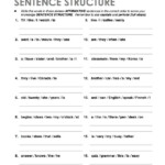 Sentence Structure Grammar Quiz Grammar Quiz Sentence Structure