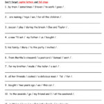 Sentence Structure Online Exercise