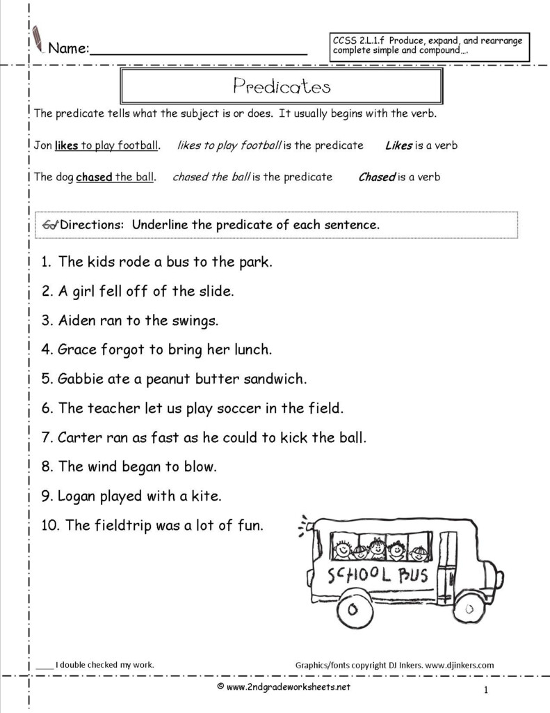 Sentence Structure Worksheets Pdf Db excel