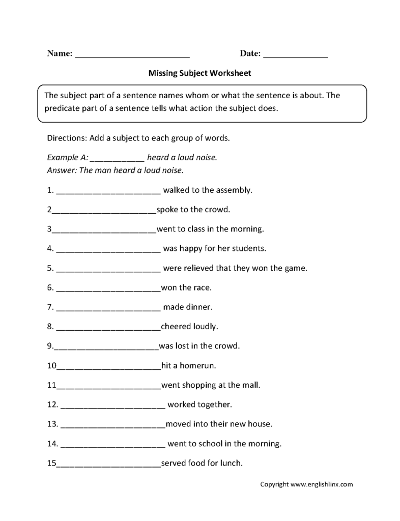 Sentence Structure Worksheets Sentence Building Worksheets