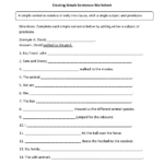 Sentence Structure Worksheets Types Of Sentences Worksheets