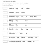 Sentences And Phrases Interactive Worksheet