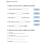 Sentences Online Activity For Grade 2