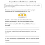 Simple And Compound Sentences Worksheet 7Th Grade Lobo Black