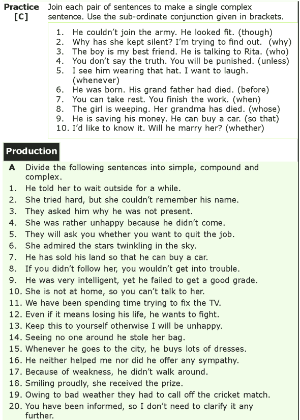 Simple Compound And Complex Sentences Quiz 7th Grade Thekidsworksheet