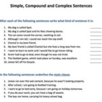 Simple Compound And Complex Sentences Teaching Resources