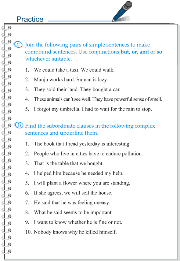Simple Compound And Complex Sentences Worksheet With Answers Pdf 