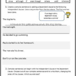 Simple Compound Complex Sentences Worksheets EasyTeaching In 2020