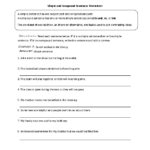 Simple Or Compound Sentences Worksheet Compound Sentences Simple And