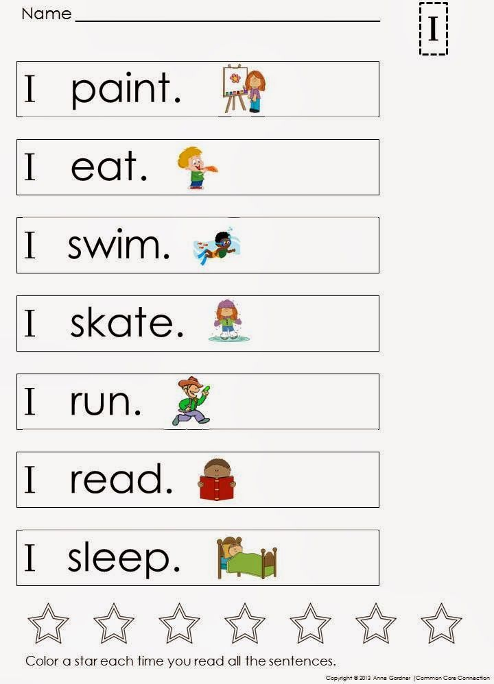 Simple Sentences For Kids Google Sight Words Kindergarten