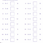 Single Digit Addition Worksheets