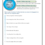 Single Subject To A Compound Subject Printable Worksheet