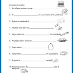 Spanish Food Vocabulary Printable Activities Spanish Playground