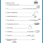 Spanish Food Vocabulary Printable Activities Spanish Playground