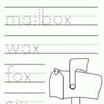 Standard Block Printing Tracers Ending Consonant Sounds