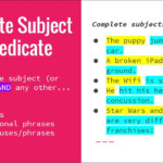 Subject And Predicate Writing Complete Sentences YouTube