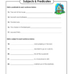 Subjects Predicates Super Teacher Worksheets Super Teacher