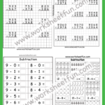 Subtraction Worksheets Subtraction Worksheets Subtraction Word