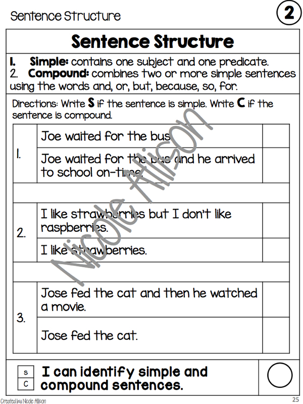 Teaching Compound Sentences and Freebie Speech Peeps