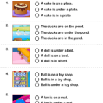 Tick Sentence With The Correct Preposition Worksheet Turtle Diary