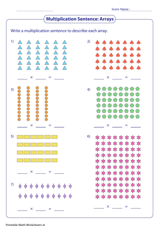 Top 39 Multiplication With Arrays Worksheet Templates Free To Download 