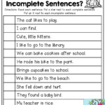 Unscramble Sentences Worksheets 1st Grade