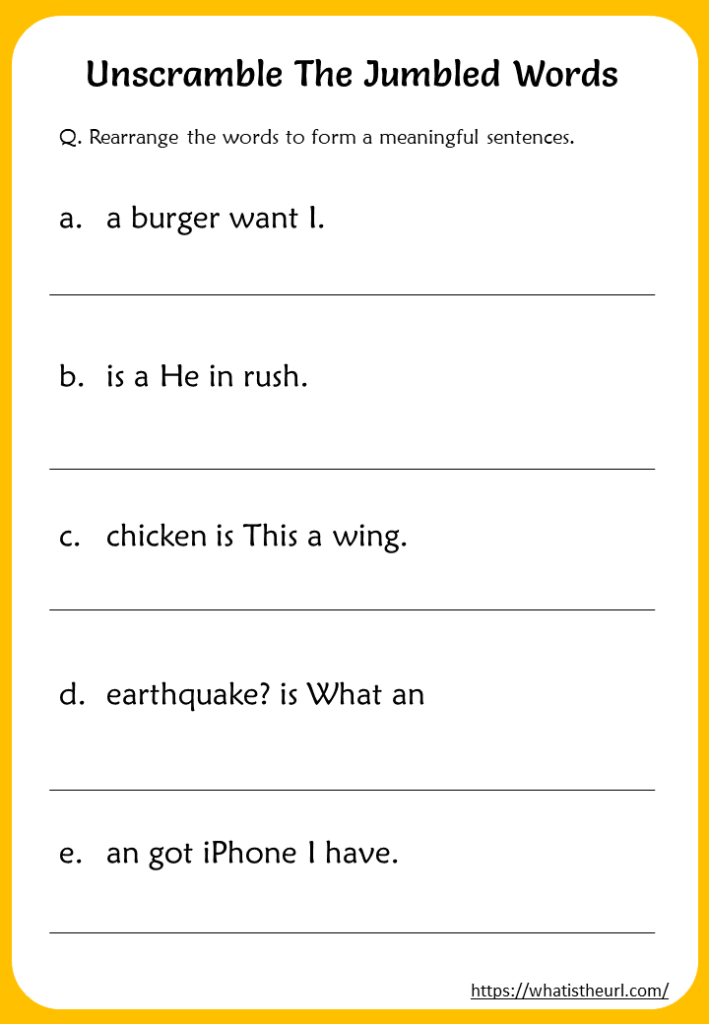 Unscramble The Jumbled Words Worksheets Your Home Teacher Jumbled 