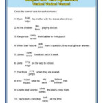 Verbs Verbs Verbs Subject Verb Agreement Worksheets Subject And