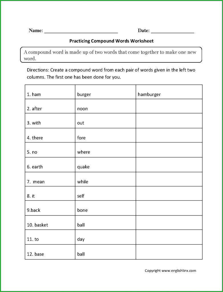 Worksheet For Grade 2 English Nouns Worksheet Resume Examples 