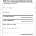 Writing Sentences Worksheets For 1st Grade Pdf Worksheet Resume