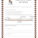 Writing Topic Sentences Worksheet