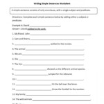 11 Writing Complete Sentences Worksheets 5Th Grade Writing Complete