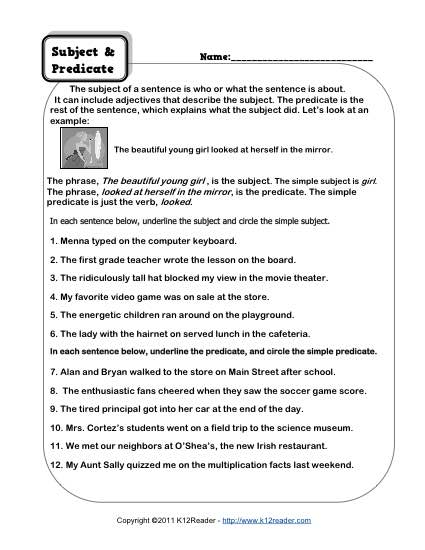 12 Subject Verb Agreement Worksheets 3rd Grade Worksheeto